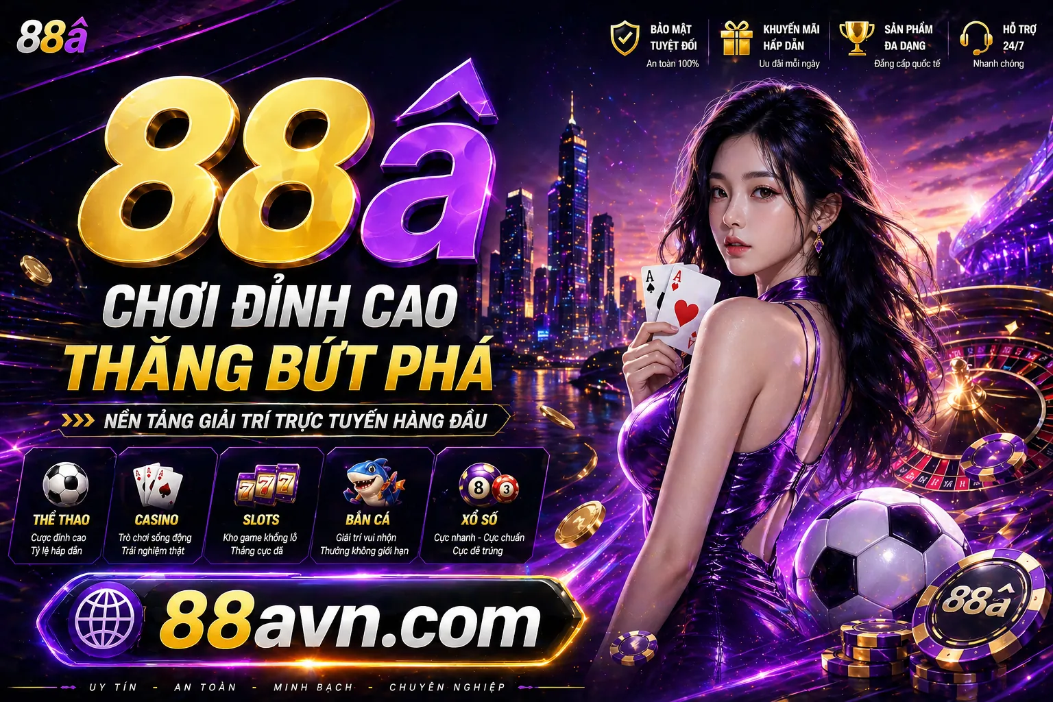 Sân vận động bóng đá với đèn sáng, biểu tượng web88 code và không khí cá cược sôi động